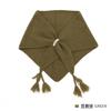 Knitted Wool Blend Scarf - Luxurious Cashmere Feel Triangle Shawl Women Thick Warm Winter Accessory