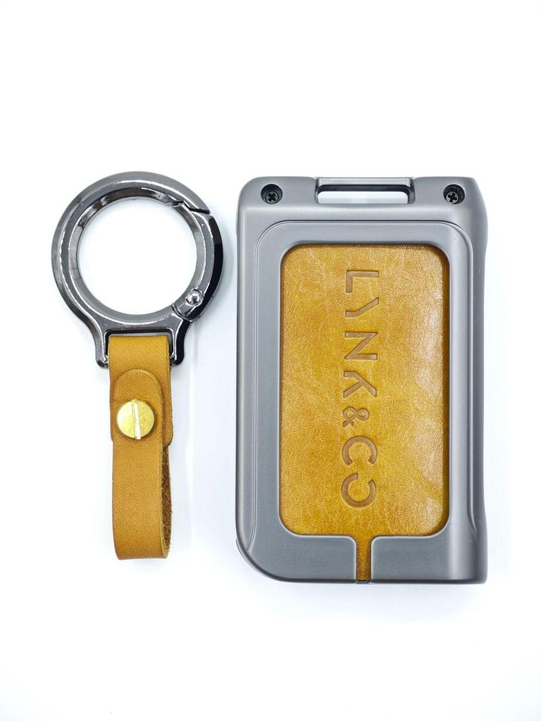New Genuine Leather Alloy Key Case for Lynk & Co Models 01, 03, 05, 06