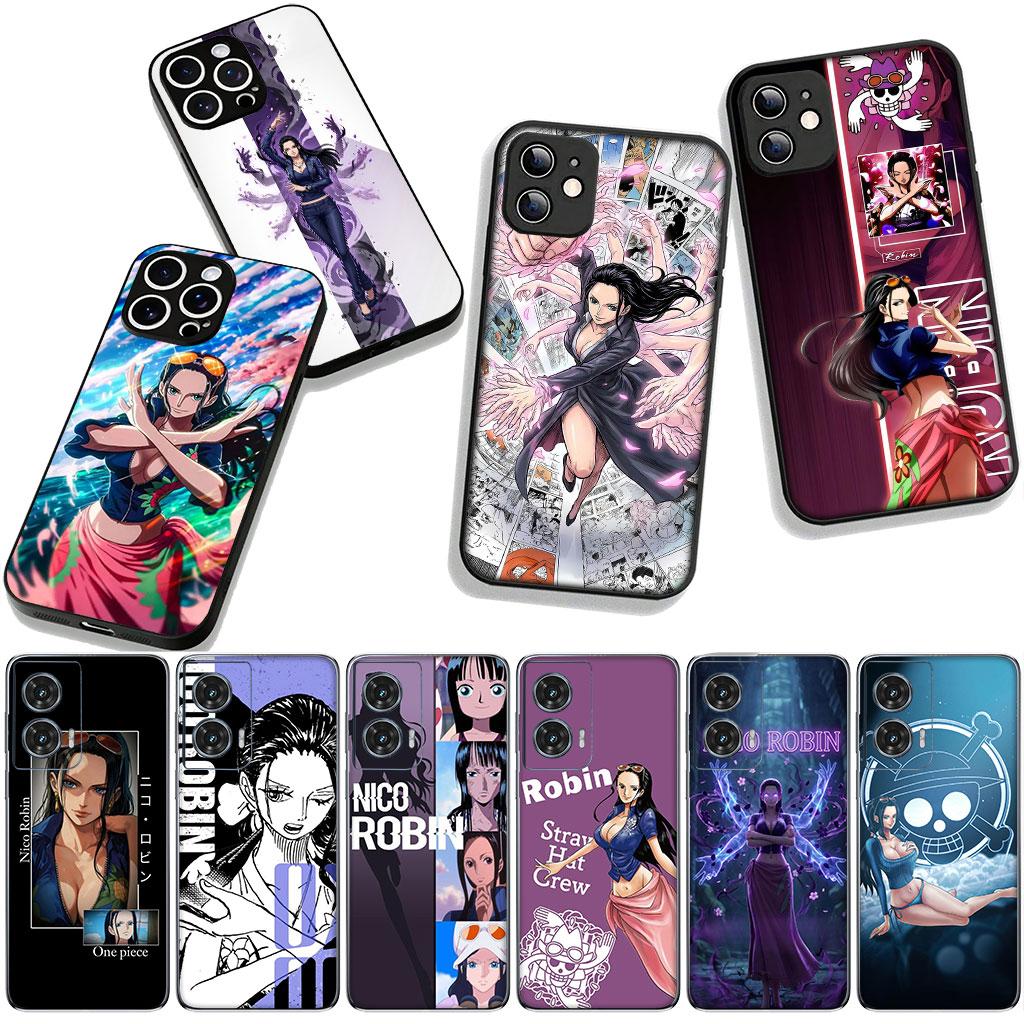 Anime Nico Robin Luffy One Piece Phone Cover Case for Apple iPhone 17 16 11 Pro XS Max XR 6 7 8 Plus + 16E SE Casing