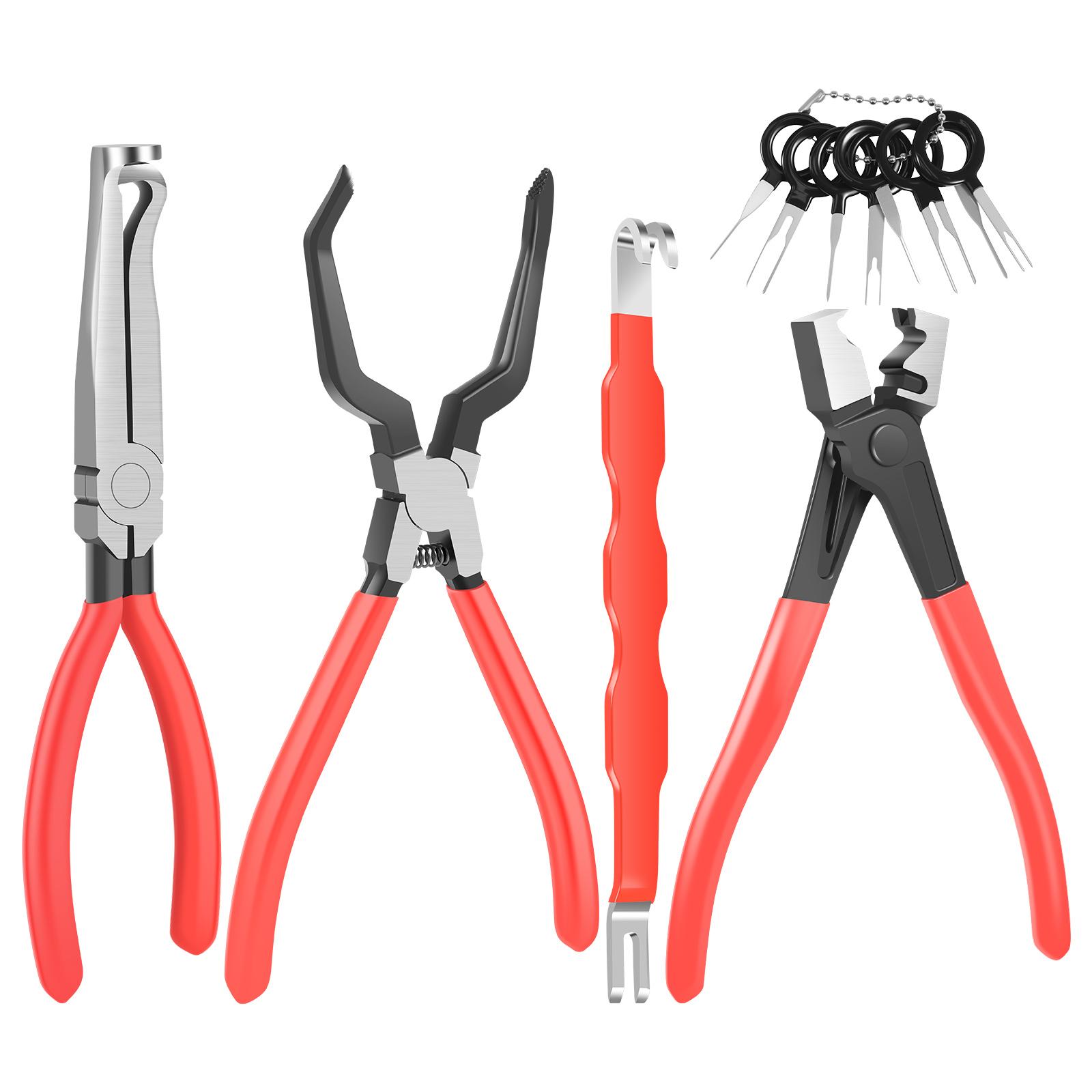 5 Pcs Electrical Disconnect Pliers Cars Automotive Electrical Connector Disconnect Tools with Terminal Removal Tools Kit for Car