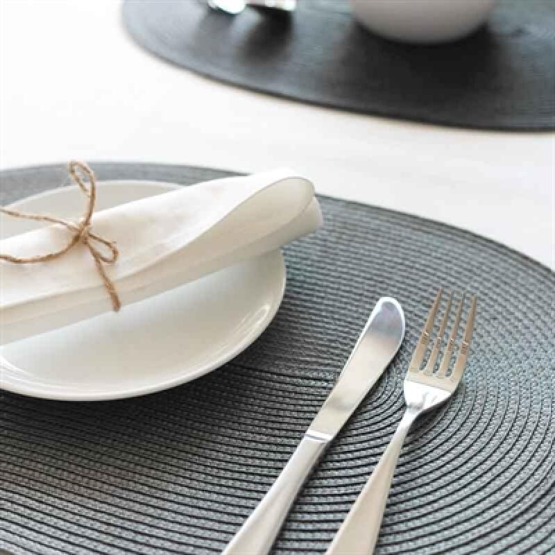 Plating Table Mat Oval gray