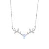 A Deer Has Your Necklace for Girls, High-end Elk Pendant, Fashion Ins Niche Versatile Neck Chain