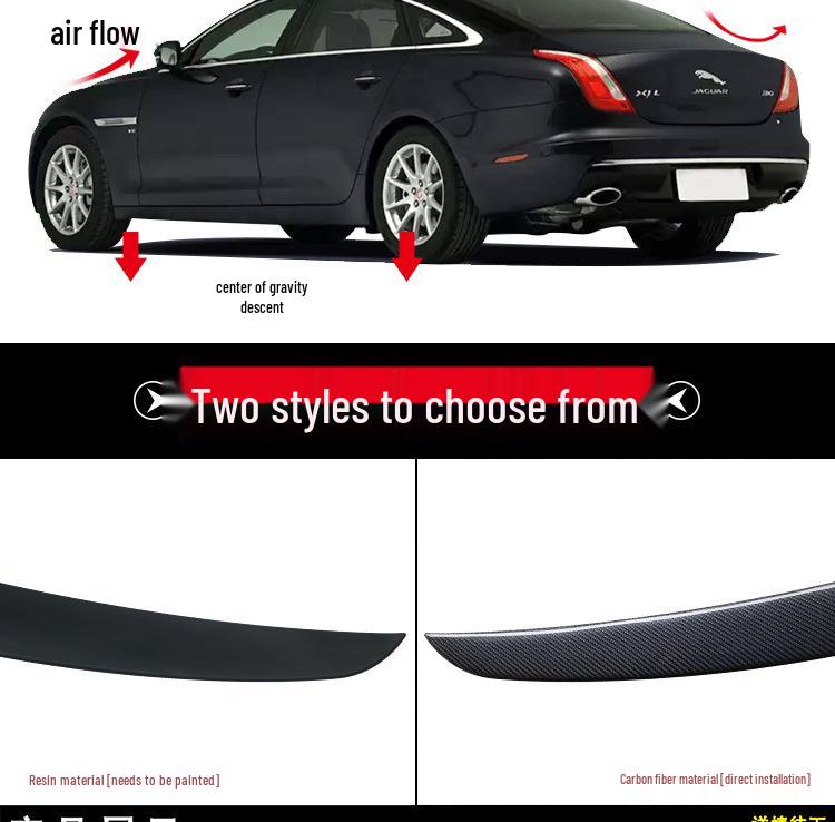 Jaguar XJL/XJR Carbon Fiber Trunk Spoiler (2010-2017)