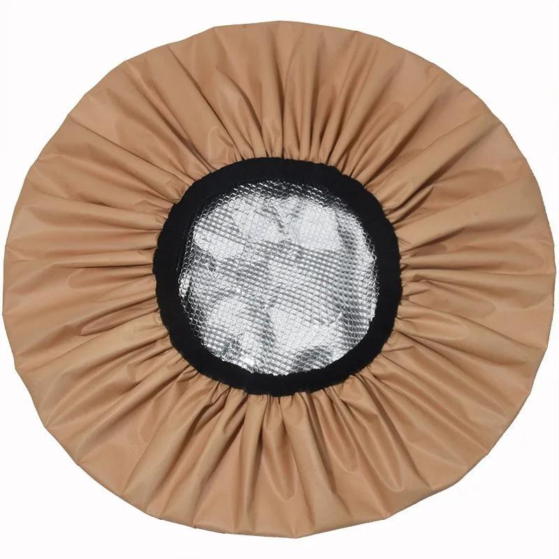 1PC Self-heating Tin Foil Hat Thickened Heating Steam Hair Mask Cap Portable Hair Salon Smooth Hair Oil Baking Cap