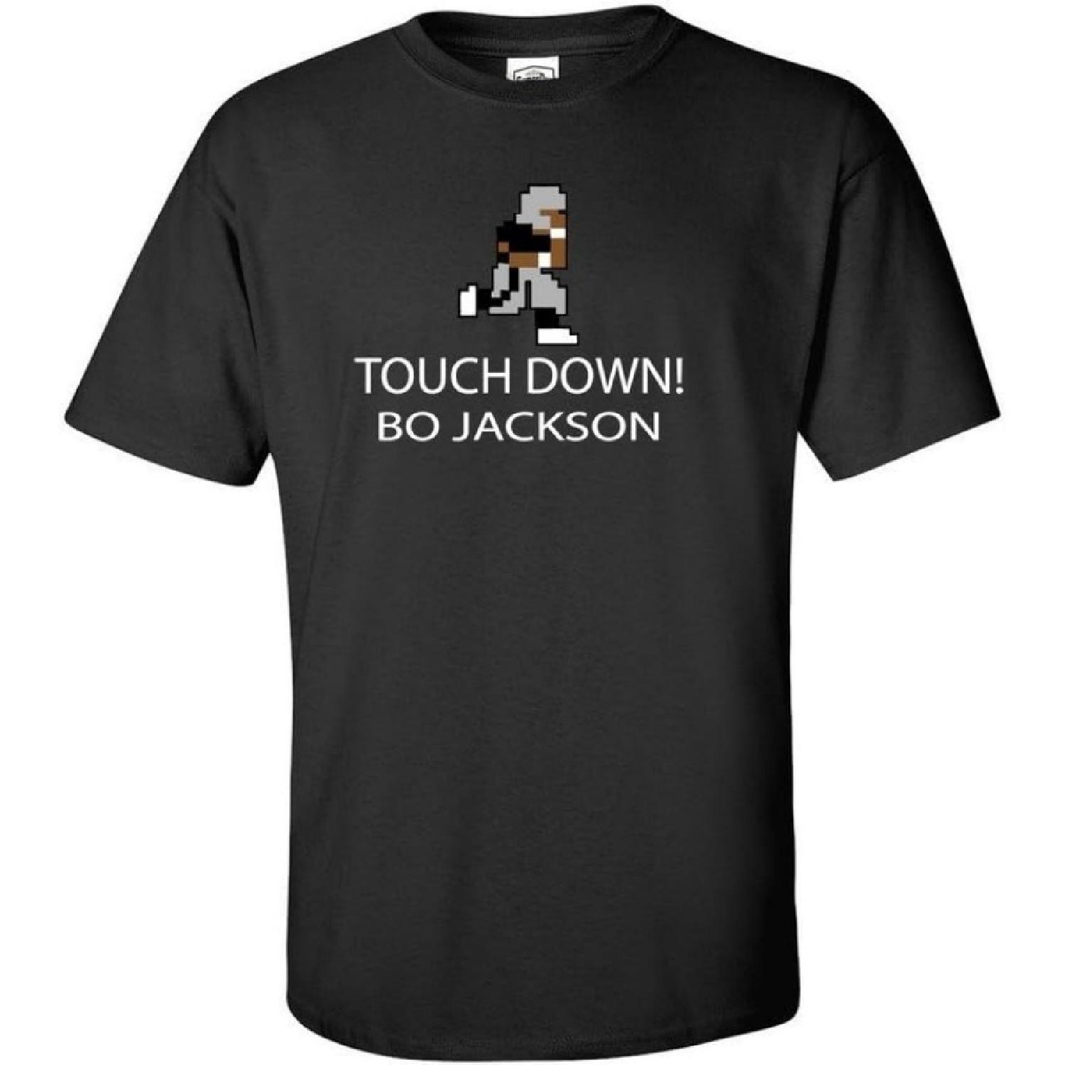 

Bo Jackson Tecmo Bowl Touchdown Text T-Shirt XXXXXL чорний