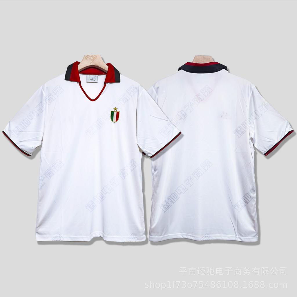 0607AC Milan retro jersey Cacanesta Maldini Inzaghi Pirlo long short-sleeved football jersey