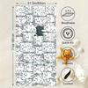 1PC Sports Beach Towel, Cute Cat Pattern Quick Dry Sand Free Towel for Swimming Pool Beach Surfing