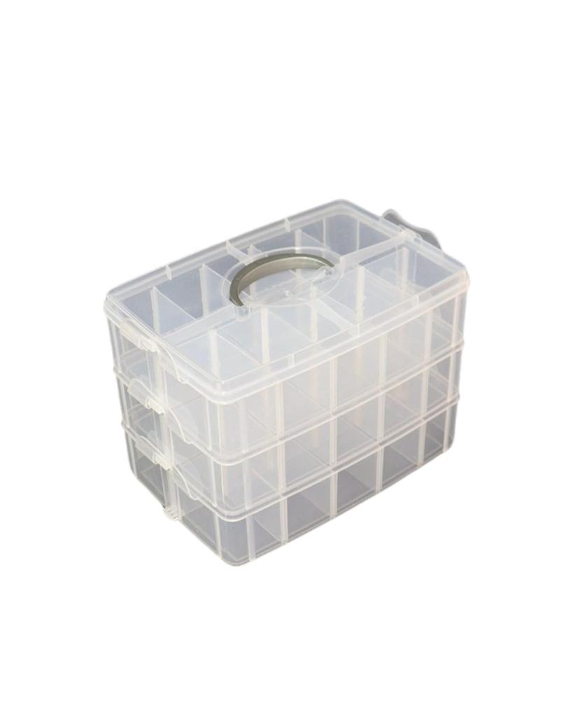 To all gennie Beyblade Storage Box, Large Capacity, Holds 30 Beyblades, Portable, Divided, Parts Organizer, Clear Case