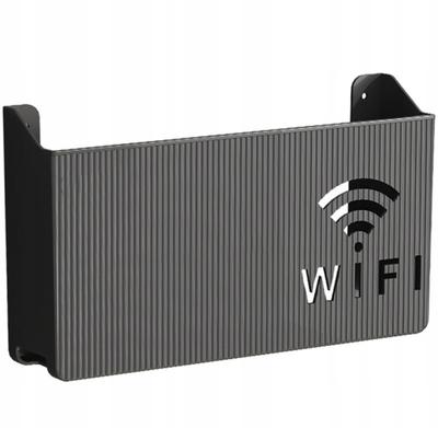 Wall Mount, Wall Shelf, Cover For Wifi Router Switch, Black Wi-Fi