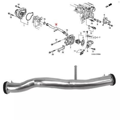 WATER PUMP COOLANT CONNECTING PIPE FOR 94-01 ACURA INTEGRA Honda CIVIC SI CRV Del S SLS 19505-P30-000 19505P30000 19505-PR4-A00