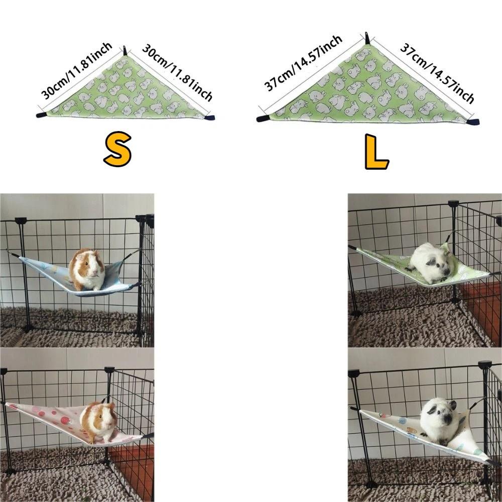 Breathable Hamster Triangle Hammock Skin-Friendly Pet Hammock Nest Guinea Pig Nest  Habitat