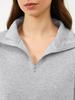 European & American Half-Zip Fleece Pullover: Long-Sleeved Sweatshirt with Half-High Neck for Autumn and Winter.