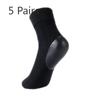 5 Pairs of Women's Medium Thickness Split Resistant Heel Socks