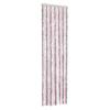 Fly Screen Curtain in Silver Gray and Pink 56 x 185 cm Chenille