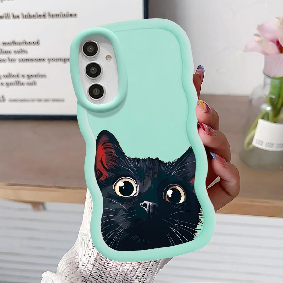 Cute Cat Pattern Case for Samsung Galaxy A21s A11 A12 A52 A14 A13 A15 A16 Soft Phone Cover A23 A06 A03 A53 A33 A04 A22 A05