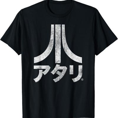 ATARI Japanska tecken Distressed logotyp T-shirt