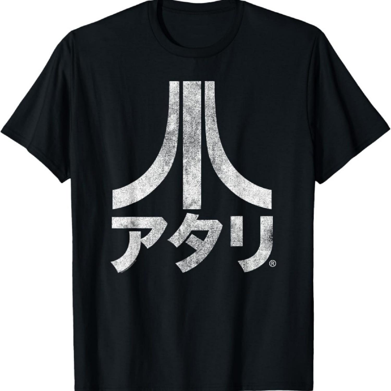 

ATARI Japanese Characters Distressed Logo T-Shirt XXXXXL чорний