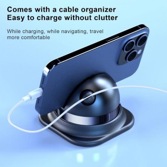 Car Dashboard Phone Mount Support Bracket, 360 Degree Rotatable Vehicle Holder