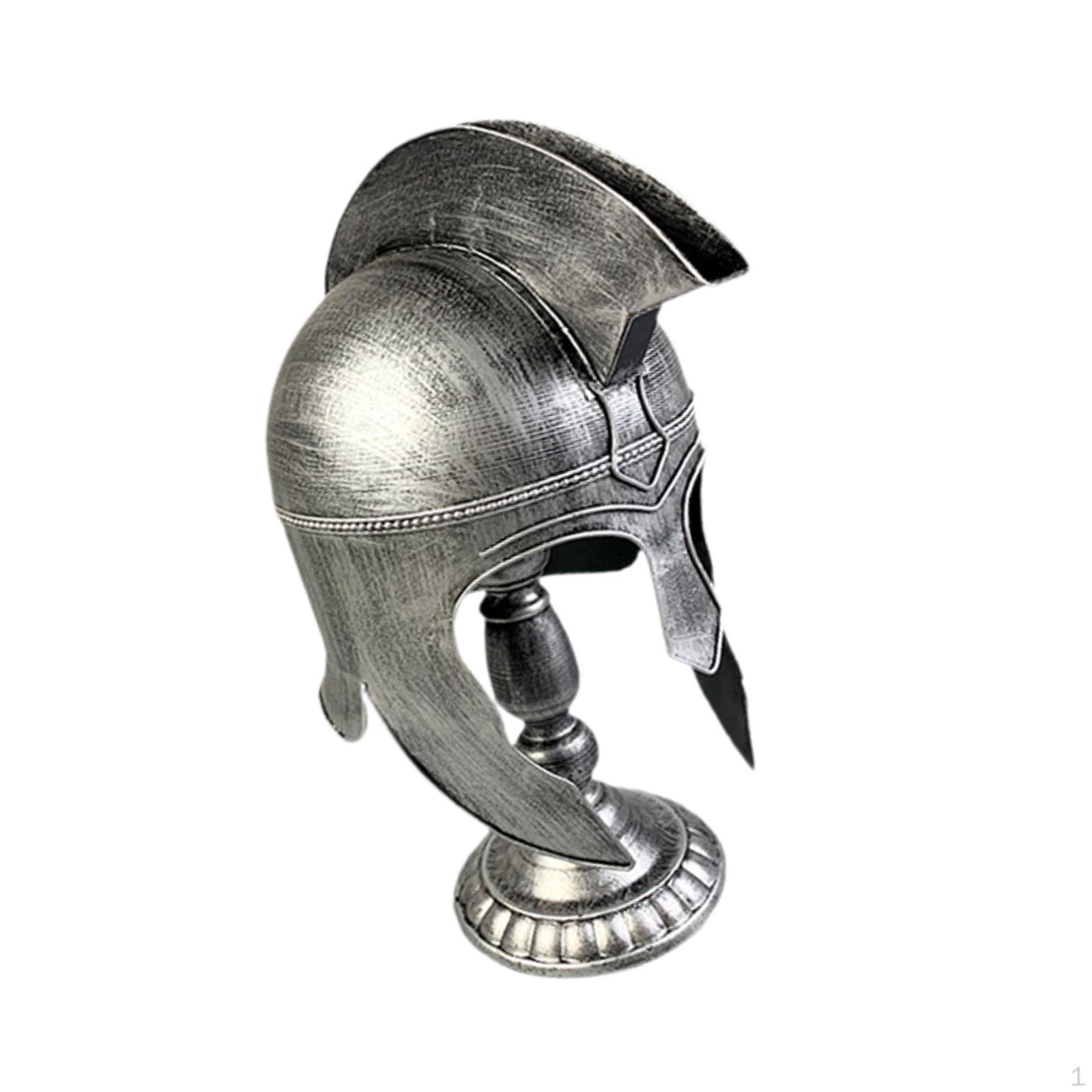 

Аутентичный шлем римского рыцаря для взрослых - аксессуар к средневековому костюму серебряный