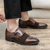 Fashion New Mens Casual Leather Oxfords Dress Suit Wedding Monks Comfortable Gentleman Stylish Business Formal Shoes Loafers Flats 38~48