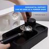 Multifuntional Practical Tamping Station ABS Tamper Station with Coffee Residues Tub Suitable for Coffee Tool Storage