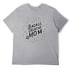 Mother's Day Badass Creative Mom WOmen's Triblend T-shirt Crewneck Sports T-shirts Novelty Fitness Funny Eur Size