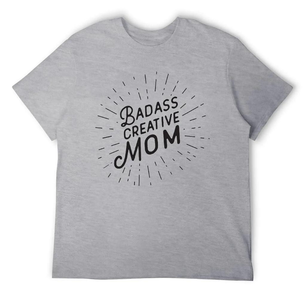 Mother's Day Badass Creative Mom WOmen's Triblend T-shirt Crewneck Sports T-shirts Novelty Fitness Funny Eur Size