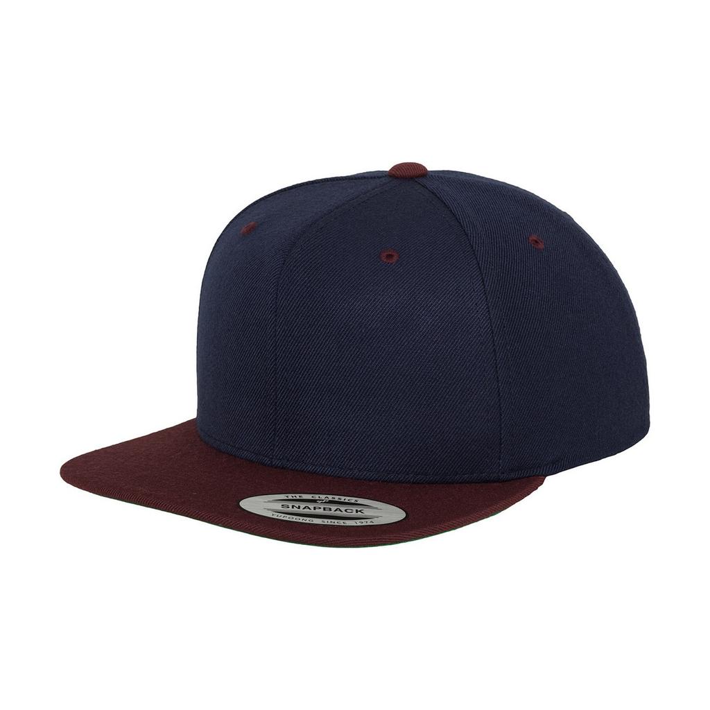 Yupoong Mens The Classic Premium Snapback 2-Tone Cap
