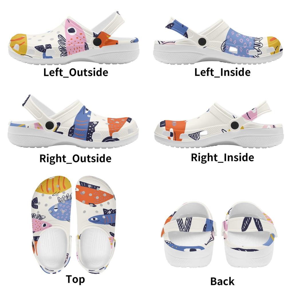 For Women Men Printed EVA Clogs Soft Comfortable Comfortable Breathable Slip On Casual Footwear Summer Sandals Daily Walking Wear