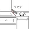24 Inches Kitchen Stove Gap Strip Anti-Oil Silicone Oven Anti-spill Seal Scalable Easy To Clean Slit Filler Tools