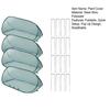 Pop Up Plant Cover Garden Mesh Seedlings Protector with Ground Stakes Garden Row Raised Bed Cover for Vegetables Fruits Herbs from Insects Birds