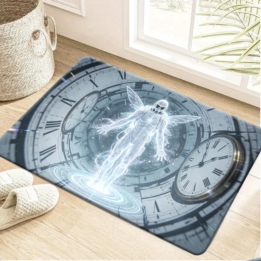 Marvel 1pc Cartoon Printed Floor Mat, Spider-Man and Hulk Dynamic City Nightscape Pattern, Easy to Clean, Suitable for Home En 40cm x 60cm