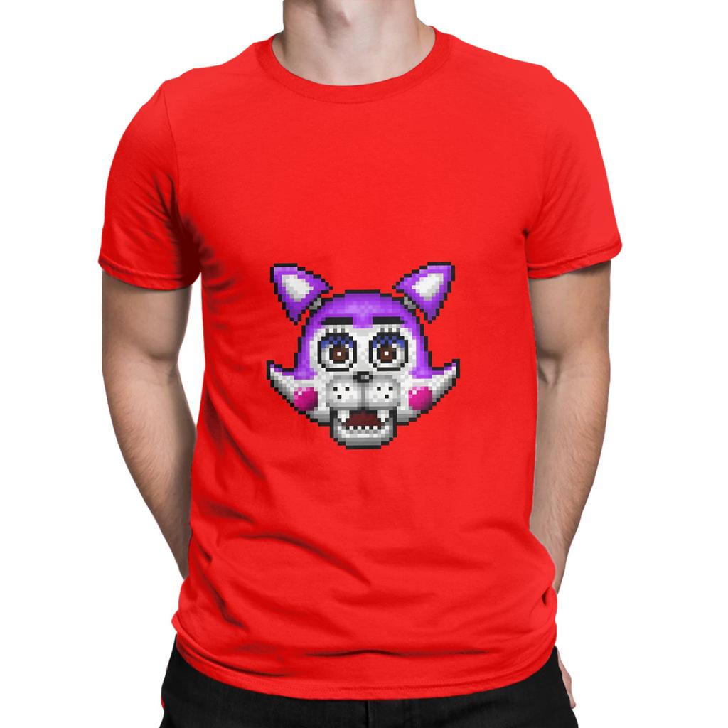 Five Nights At Candy Pixelart Cindy The Kitty Graphic Funny 100 Cotton Tshirt Fnaf Tops Tees For Unisex
