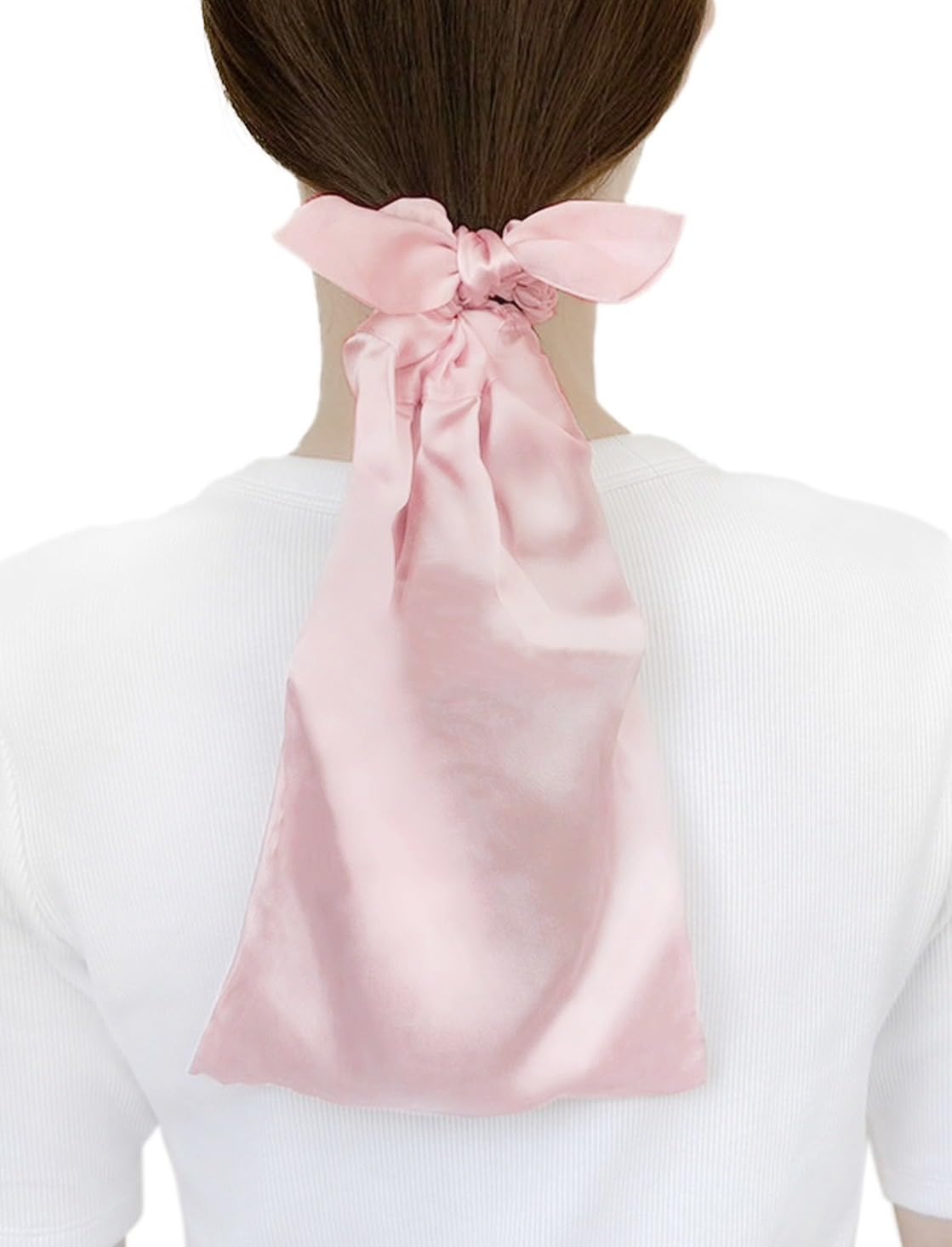 

KahiLi Silk Night Cap for Long Tip No Hair Beautiful Ponytail Cap 100% Hair, Scrunchie, Care, Overhang, Pink, Protection, Hair,