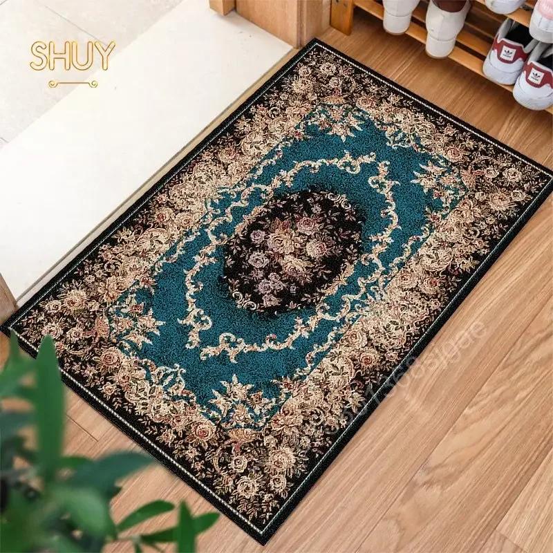 Ancient Egypt Abstract Carpet and Rug for Living Room Mat Colorful Tiger Leopard Figure Bath Non-Slip Bedroom Flannel Home Decor