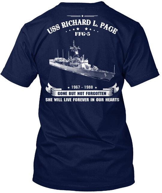 Uss Richard L Page Ffg 5 T-Shirt Made in the USA Size S to 5XL Unisex T-Shirt