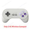2/1PCS 2.4G Wireless Game Controller for DATA FROG SF2000 3.5” Retro Handheld Game Console Wireless Gamepad Gaming Accessories