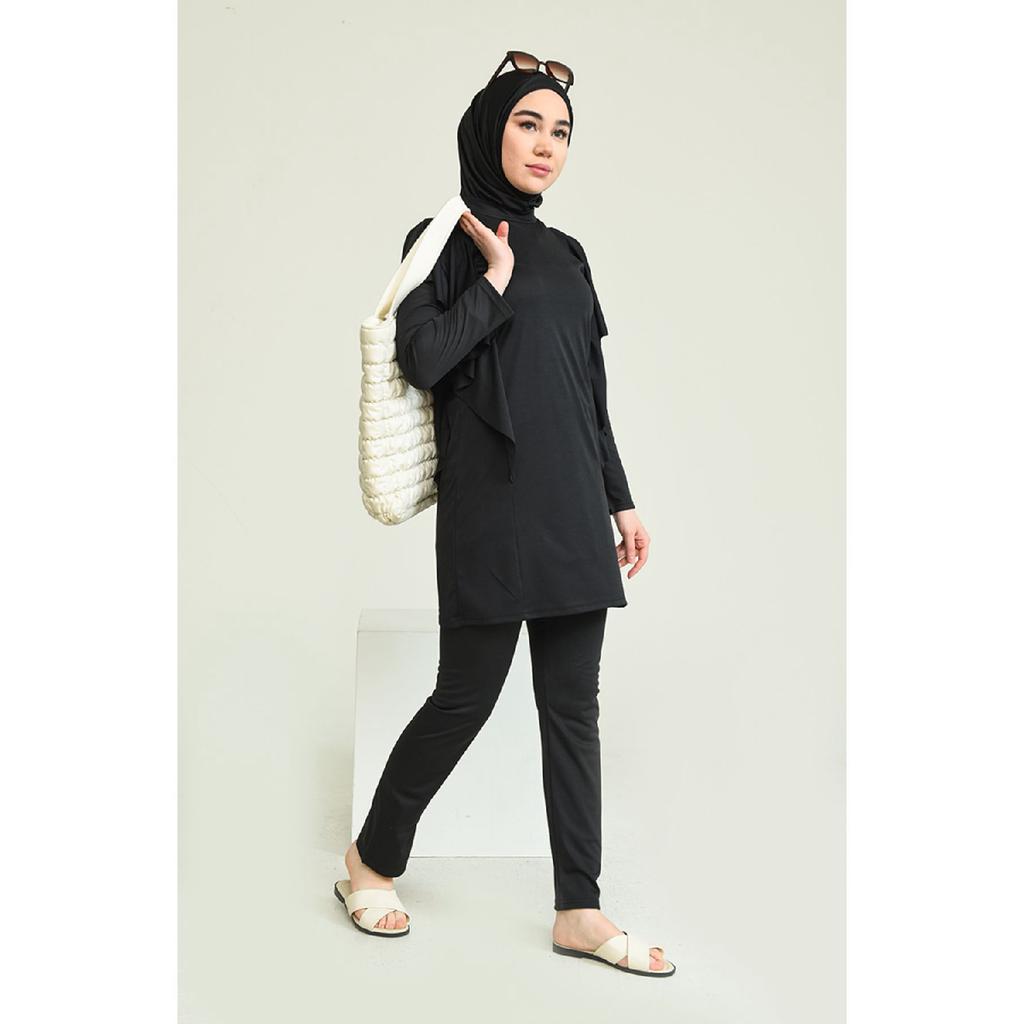 Garnili Hijab Swimsuit 2225a-02 Black