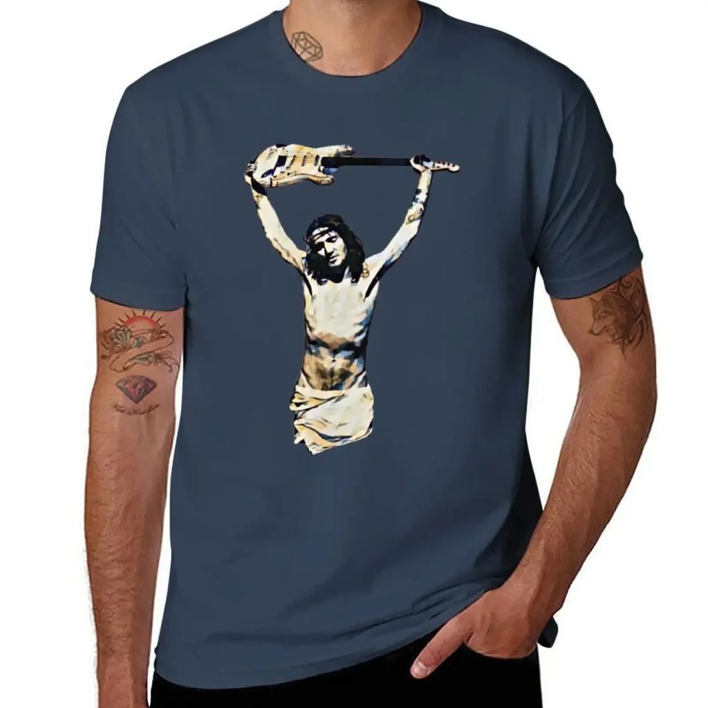 Jesus Christy Guitar - John Frusciante T-Shirt customizeds plain plus sizes big and tall t shirts for men