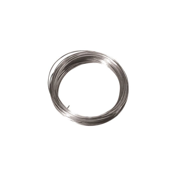Fil en cuivre argenté, 0,60 mm ø, 10 m