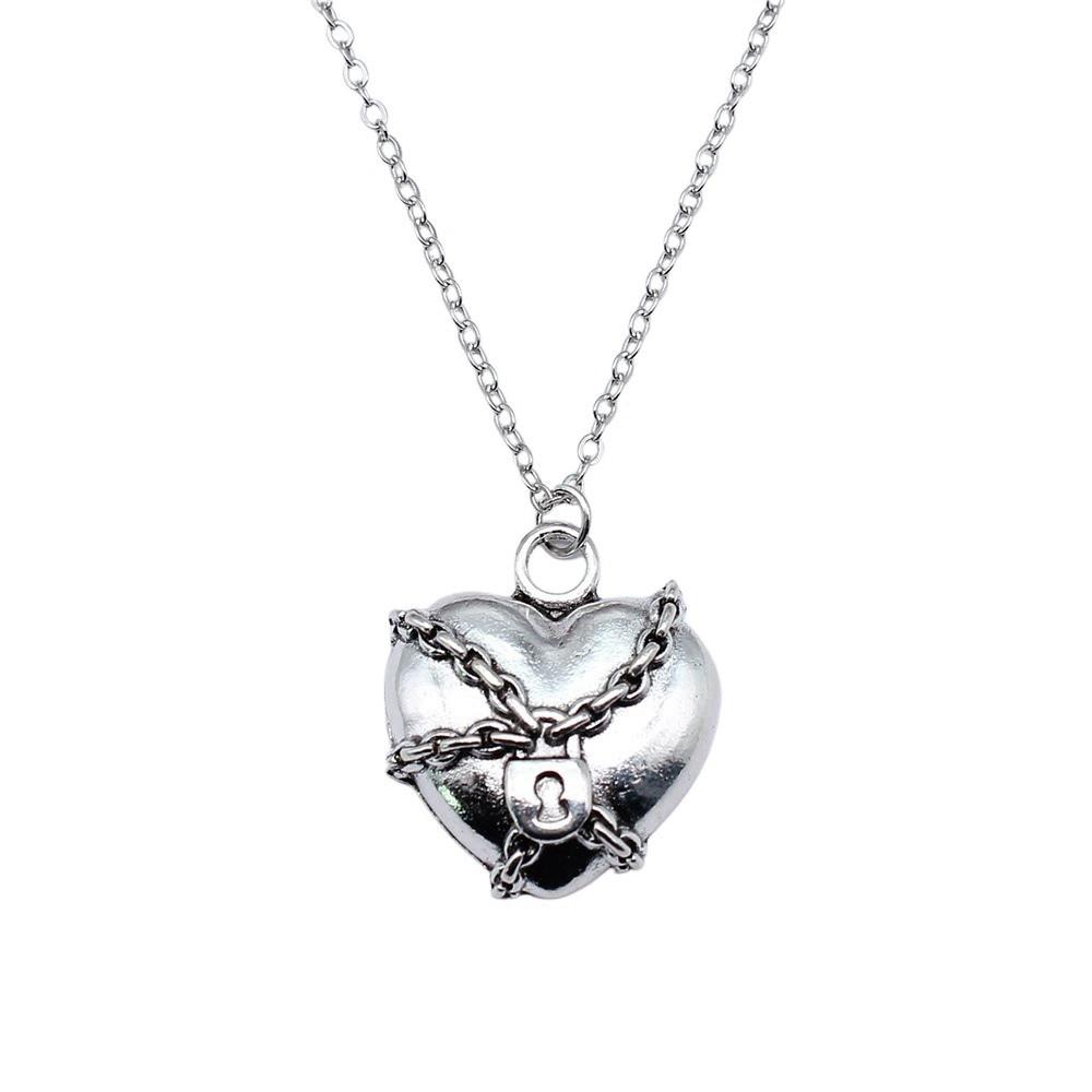 Necklace On The Neck 43cm Chain Peach Heart Nameplate Wedding Jewelry Findings QN057