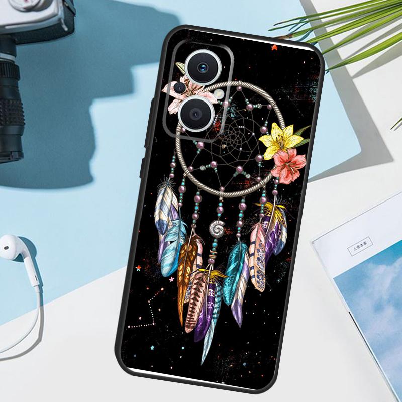 Retro Feather Dreamcatcher Cover For OPPO Reno 13 F 14 10 11 12 Pro 12F 11F 14F 7 8 Lite OPPO Find X8 X6 X5 X9 Pro Case