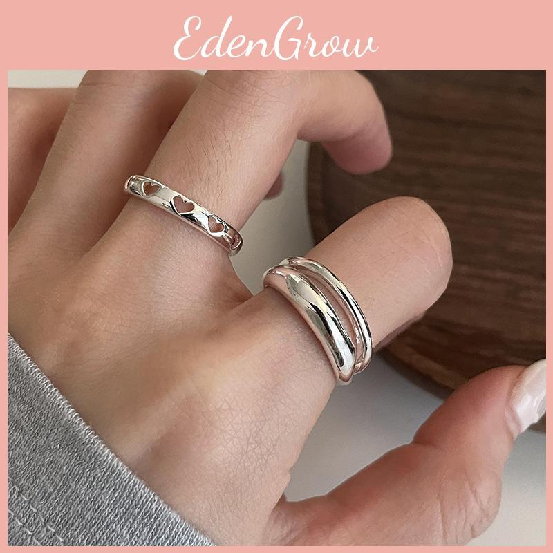 Heart Contemporary Shaped Ring For Women With Adjustable Opening For Wear Versatile