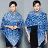 Ethnic Style Blue White Porcelain Faux Cashmere Scarf For Women Winter Autumn Travel Gift