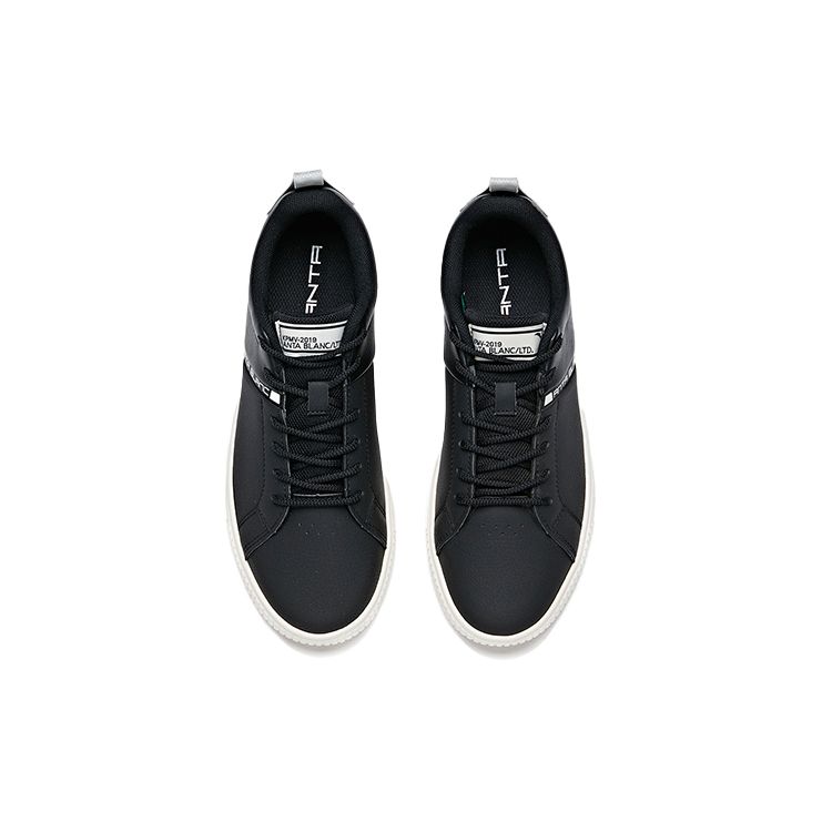 Anta Simple Comfortable Low-Top Sneakers Women Sneakers Black Silver White 12948061-1