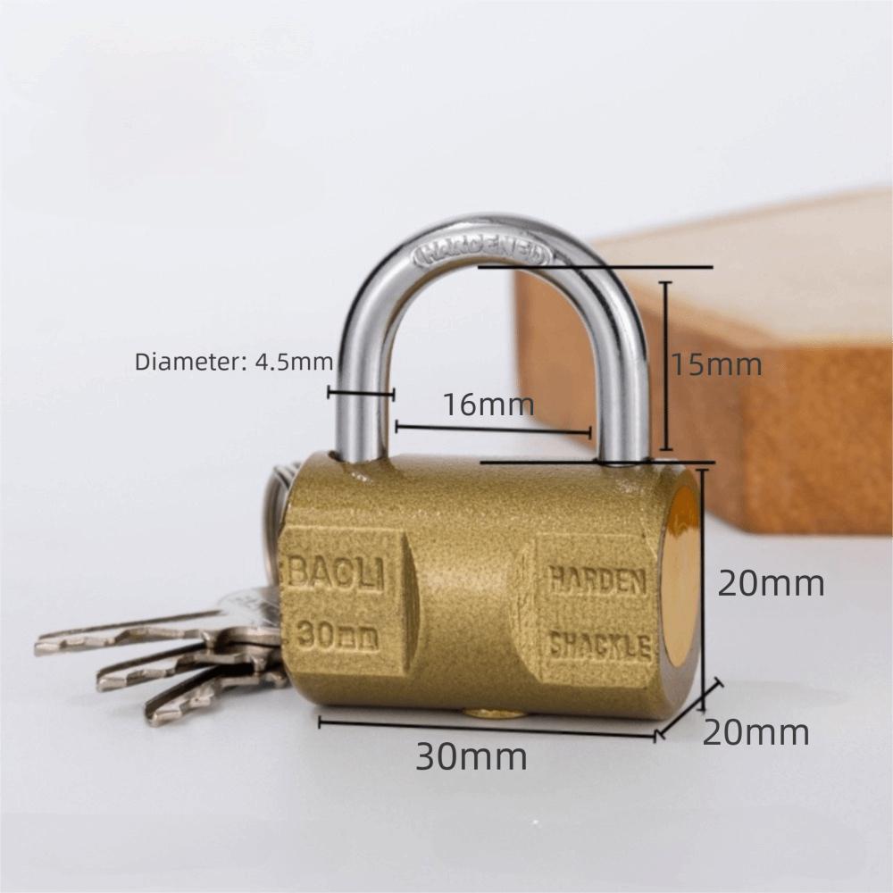 

Waterproof Heavy Duty Padlock Rust Proof Anti-theft Padlock Outdoor Gym Dormitory Cabinet Door 30mm