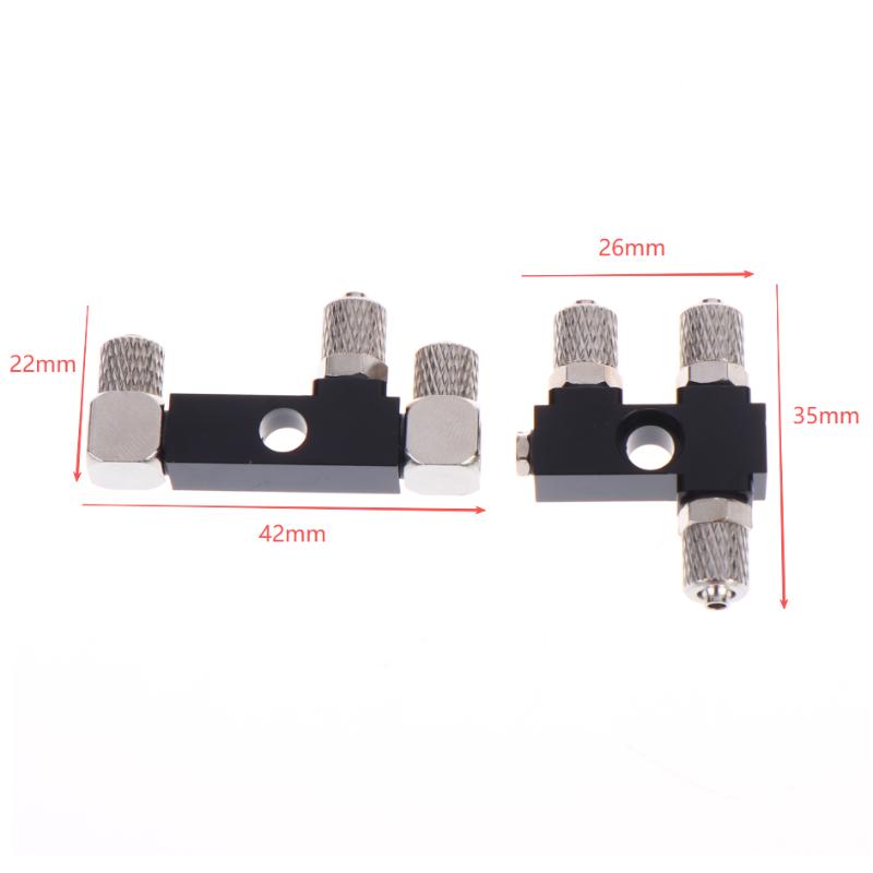 3 Channel Cnc Metal Connector For Hydraulic Cylinder Of 1/12 Rc Excavator Bulldozer Car Parts Accessories