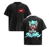 Vintage Washed Anime Tengen Toppa Gurren Lagann Graphic T Shirt Unisexs Oversized Harajuku Fashion Short Sleeve Tshirt Streetwear