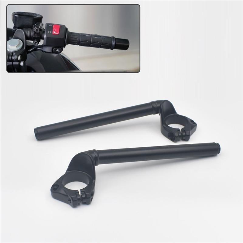 A58X-1 Pair Motorcycle Handlebars Handle Bar Clip-On Fork Tube For Kawasaki Ninja400 Ninja500 EX400 EX500 2018-2024