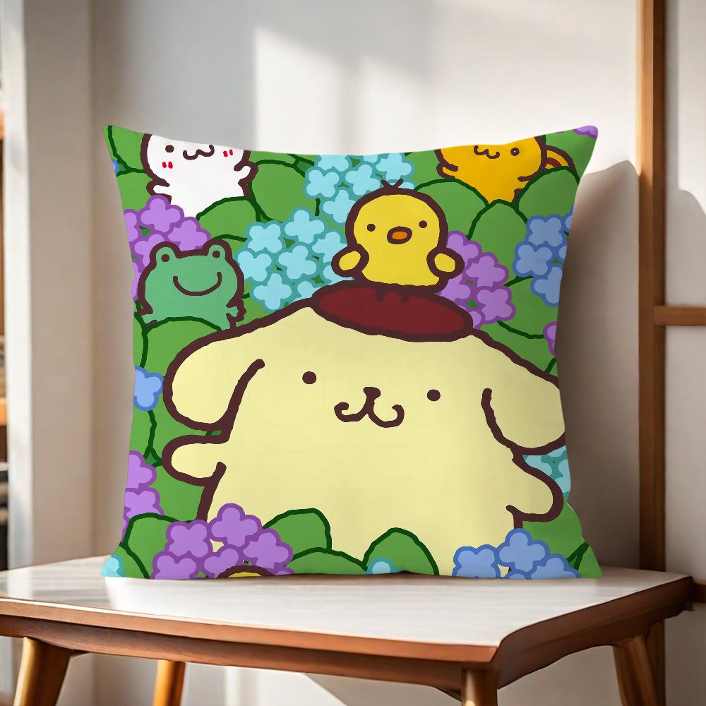 Cute P-Pompompurin Cushion Cover For Pillow Printing Sofa Decoration Home Car Room Coffee Shop Office Nordic Simplicity